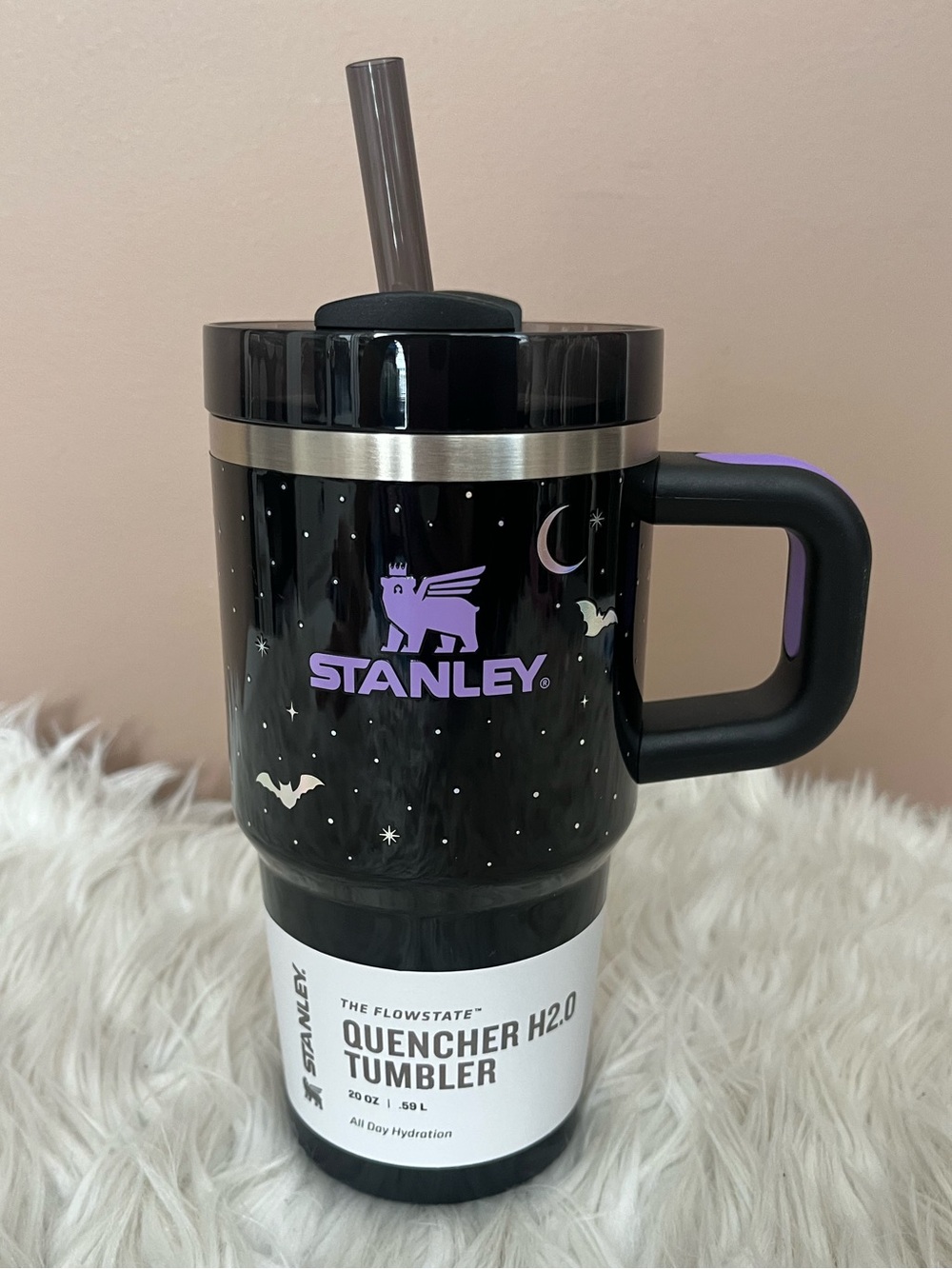 {Stanley} The Quencher H2.0 FlowState Tumbler 20 oz in Spellcast Black - NWT